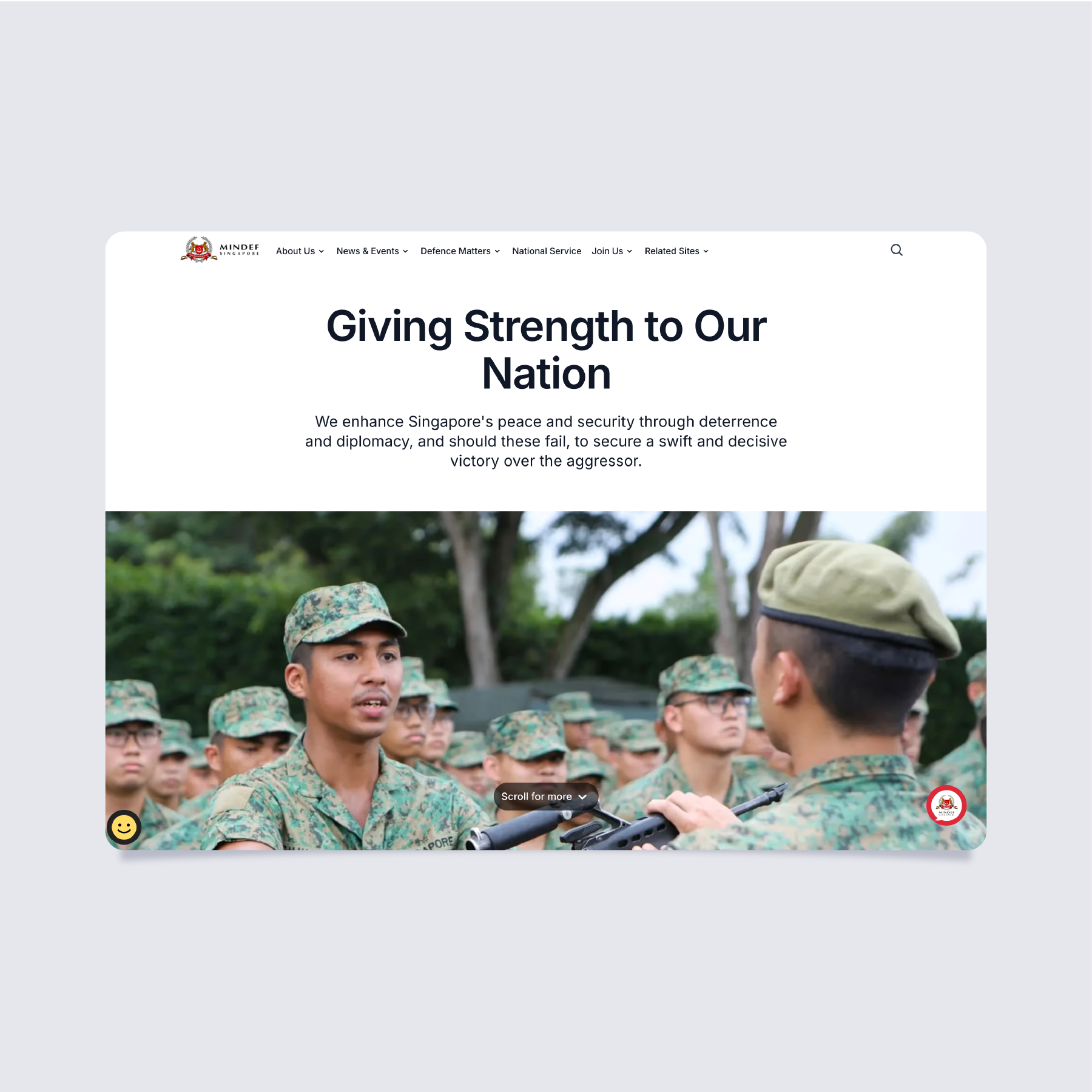 MINDEF Corporate Website